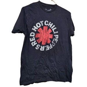 Red Hot Chili Peppers Black Band T-Shirt Size Medium Rock Music